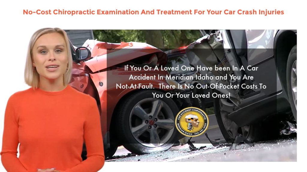 Image stating no-cost-cost chiropractic treatment for car accidents