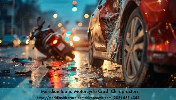 Graphic of Car Vs Motorcycle Crash